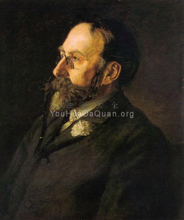Portrait of William Merritt Chase - 托马斯·伊肯斯